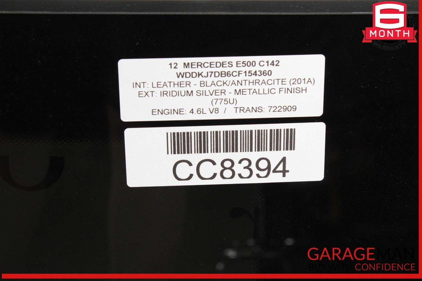 10-17 Mercedes W207 E500 C250 Coupe Center Middle Panoramic Roof Glass Panel OEM