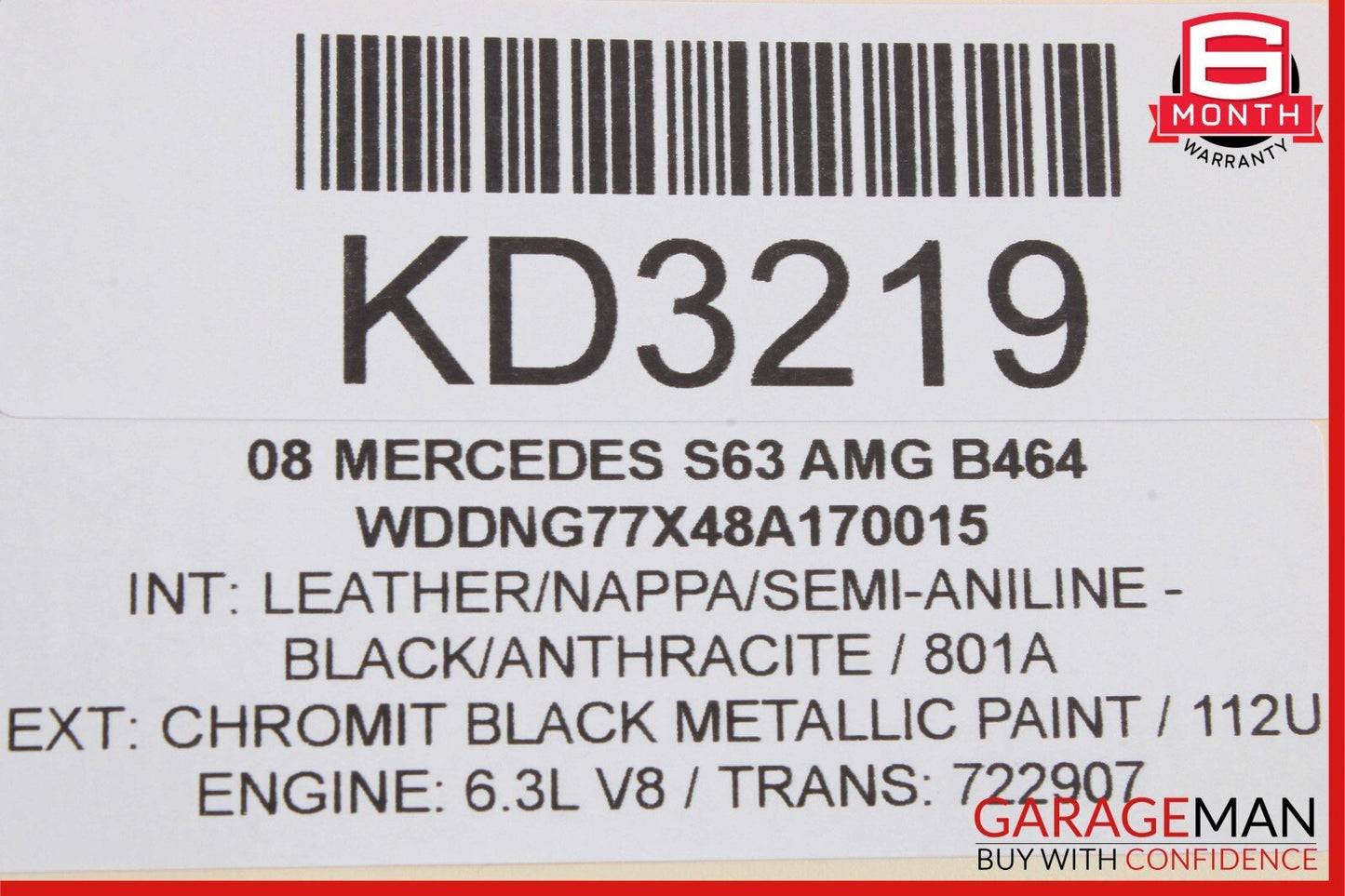 07-09 Mercedes W221 S550 S63 AMG Center Console Armrest Trim Bezel Panel Assy