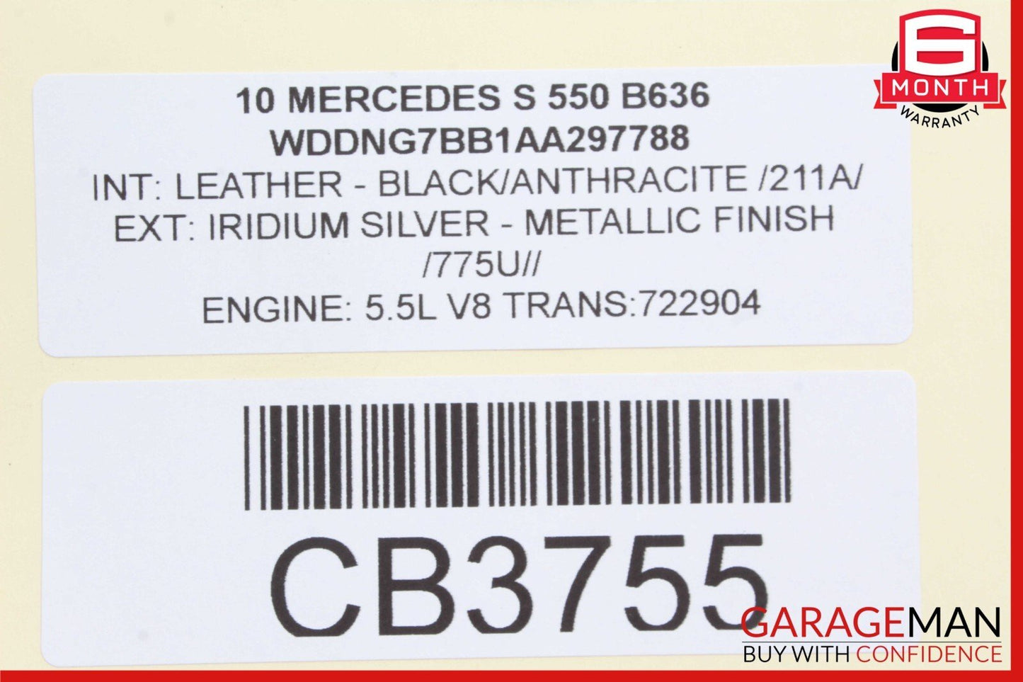07-13 Mercedes W221 S550 S350 Rear Right Airmatic Suspension Shock Absorber