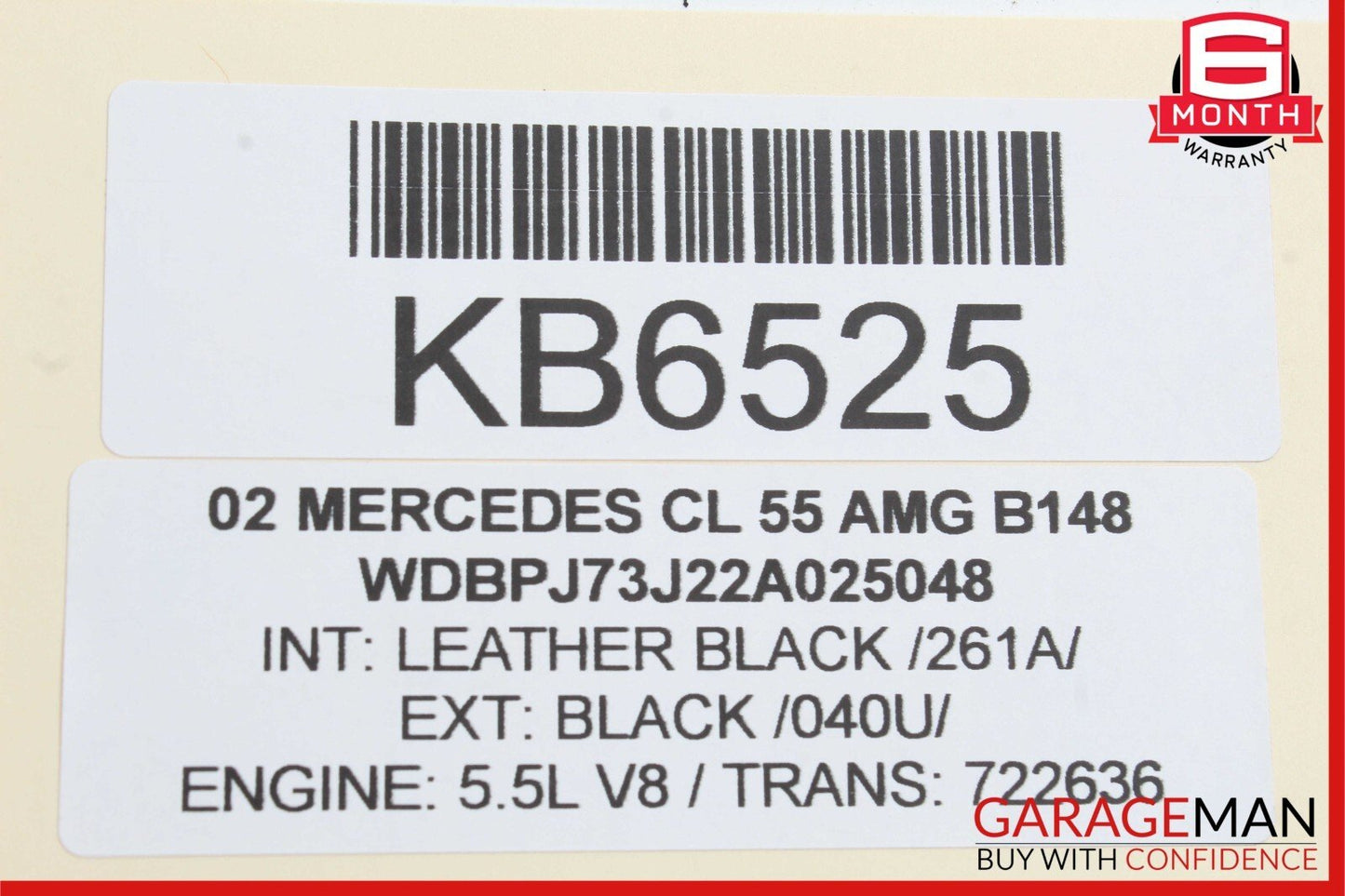 00-06 Mercedes W215 CL55 AMG Rear Right Keyless Go Entry Antenna Control Module