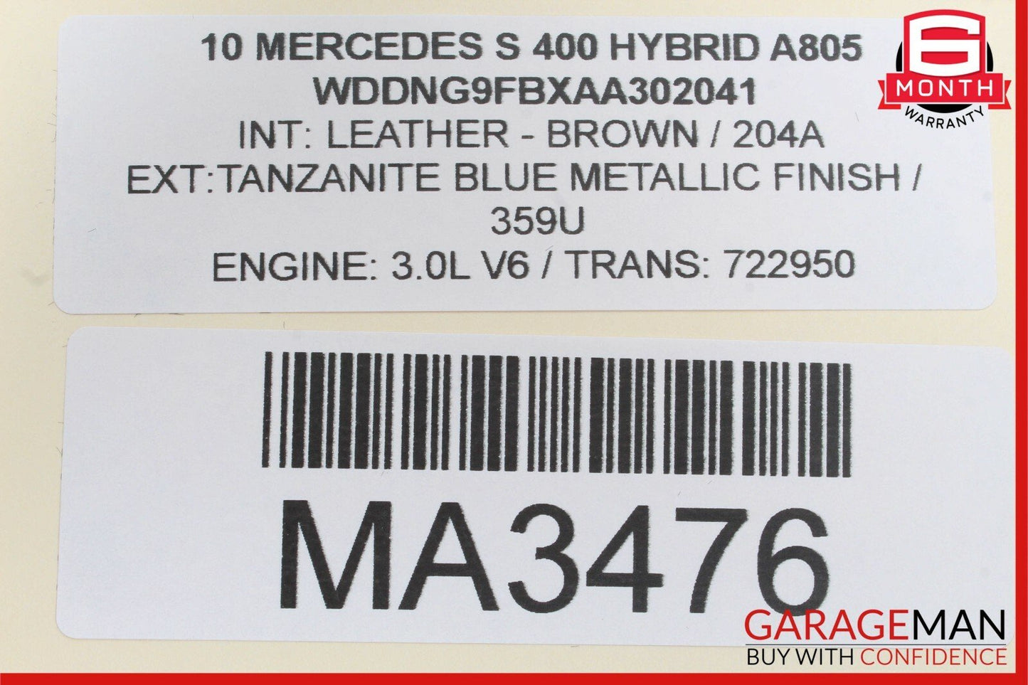 10-13 Mercedes W221 S400 S550 S63 AMG Rear Sam Fuse Relay Box Control Module OEM