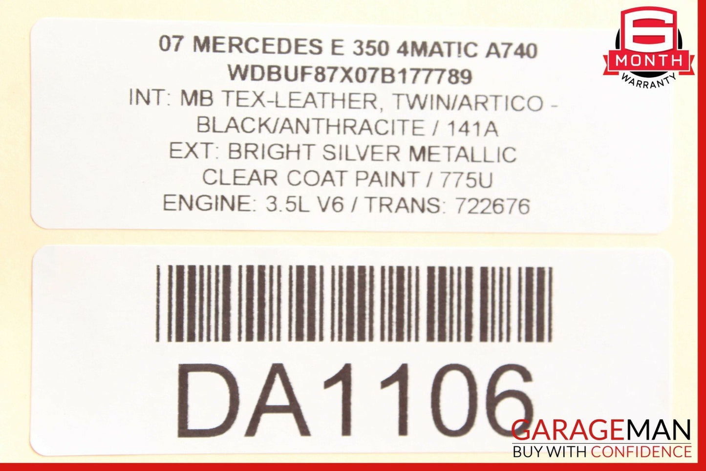 03-11 Mercedes W211 E350 E55 AMG CLS550 Ignition Switch Control Module Unit OEM