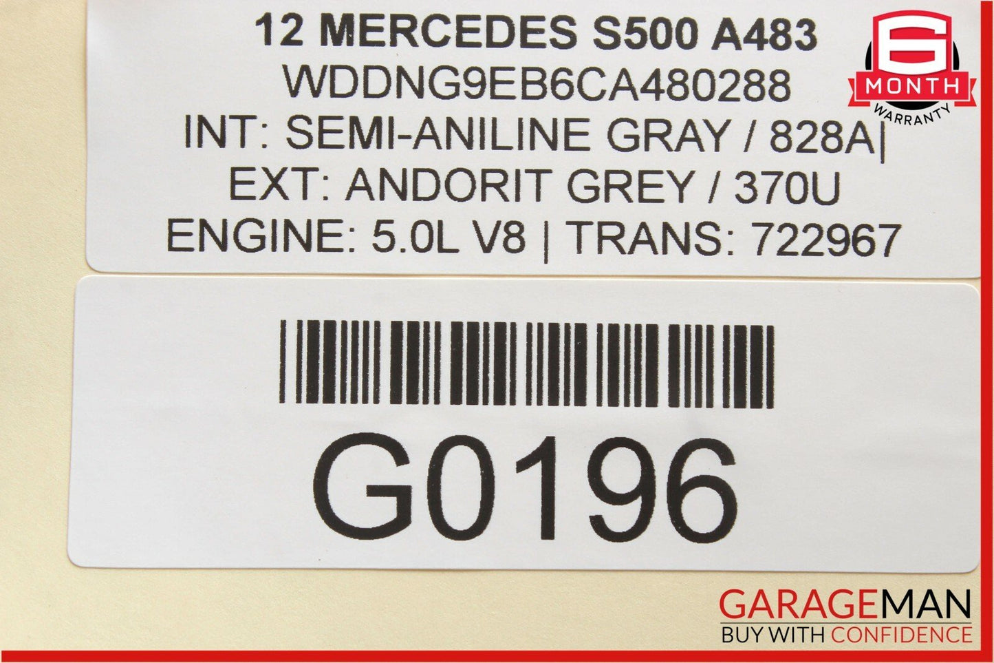 10-13 Mercedes W221 S400 S550 Front Right Side Seat Occupant Sensor Module
