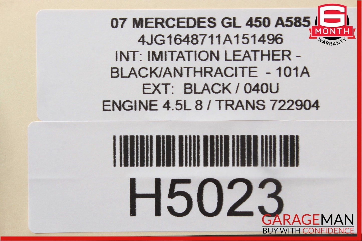 07-12 Mercedes X164 GL450 ML63 AMG Front Left Driver Seat Motor 0390203003 OEM