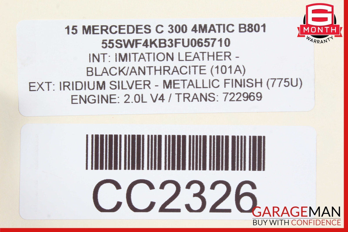 15-17 Mercedes W205 C300 4Matic Automatic Transmission Assembly OEM 70k
