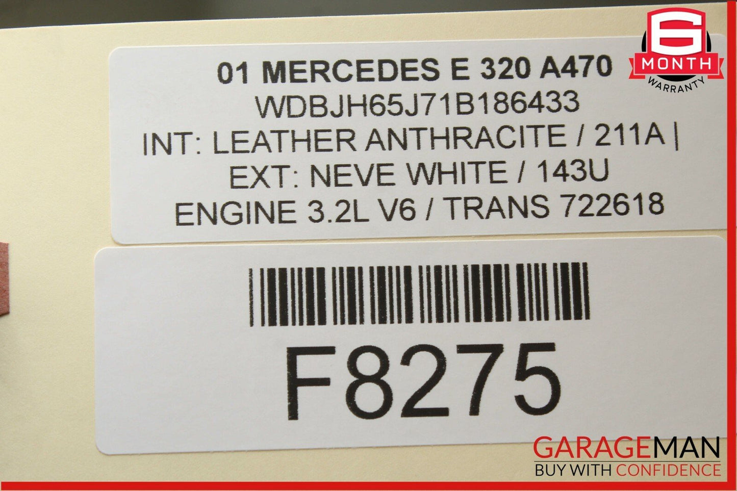 98-02 Mercedes W208 CLK320 E320 Yaw Acceleration Rate Sensor 0265005230 OEM