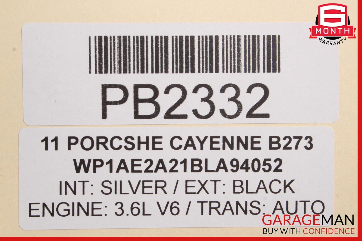 11-17 Porsche Cayenne 958 Rear Cradle Support Subframe Sub Frame Crossmember