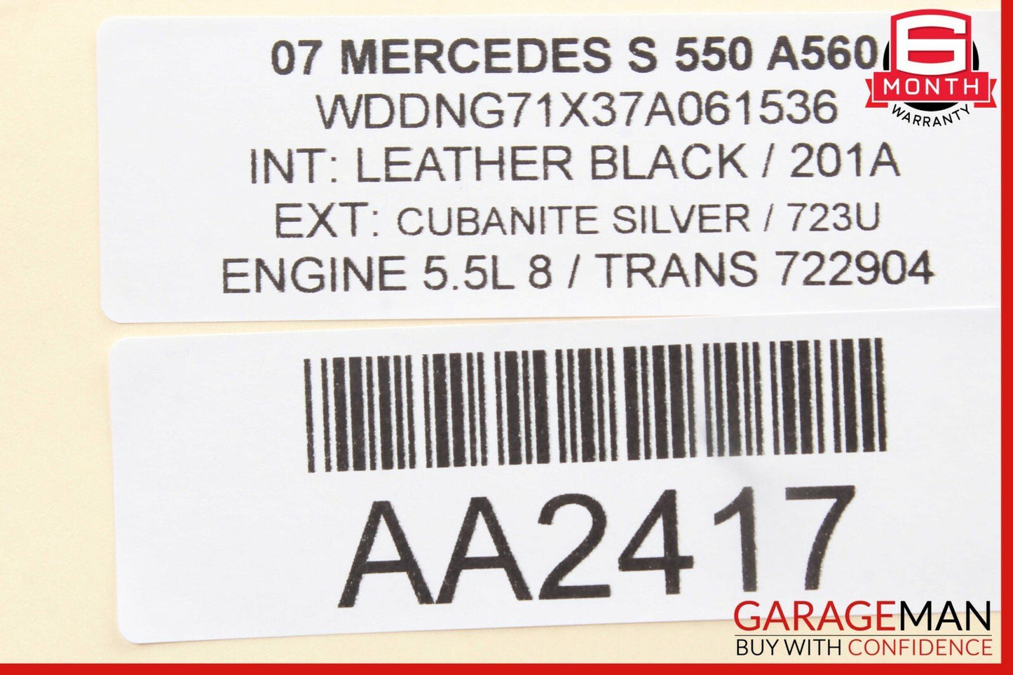 07-13 Mercedes W221 S550 Front Right Door Lock Latch Actuator w/ Door Handle OEM