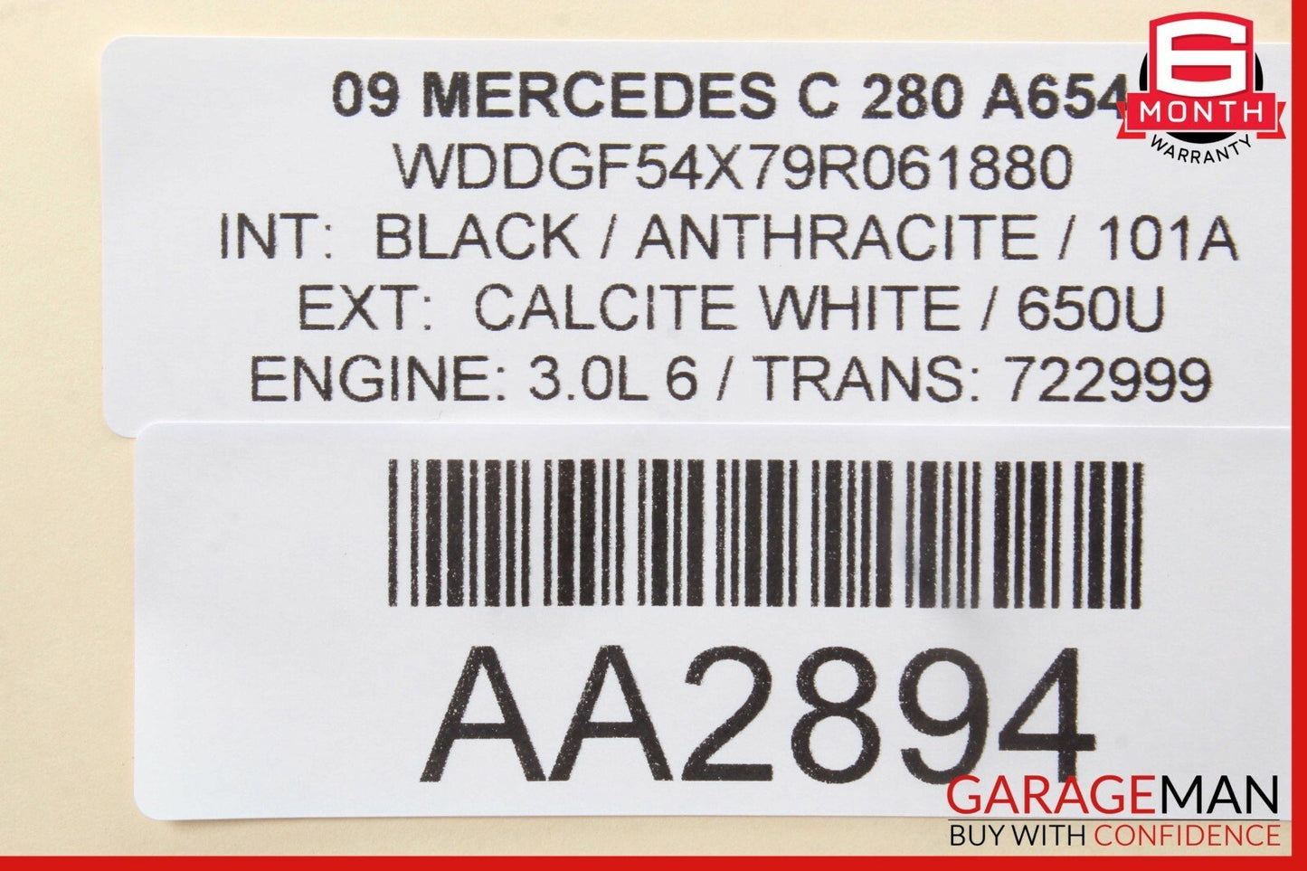 08-14 Mercedes W204 C250 C300 Front Left Side Door Window Regulator Motor Unit