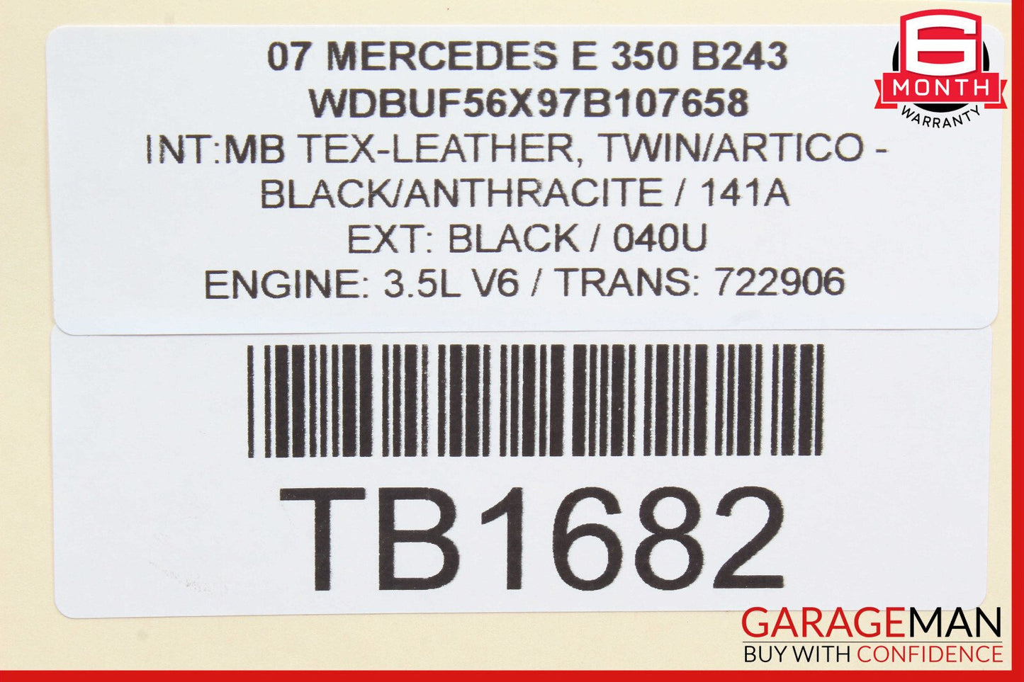 03-11 Mercedes W211 E350 Front Right Passenger Side Upper Control Arm OEM
