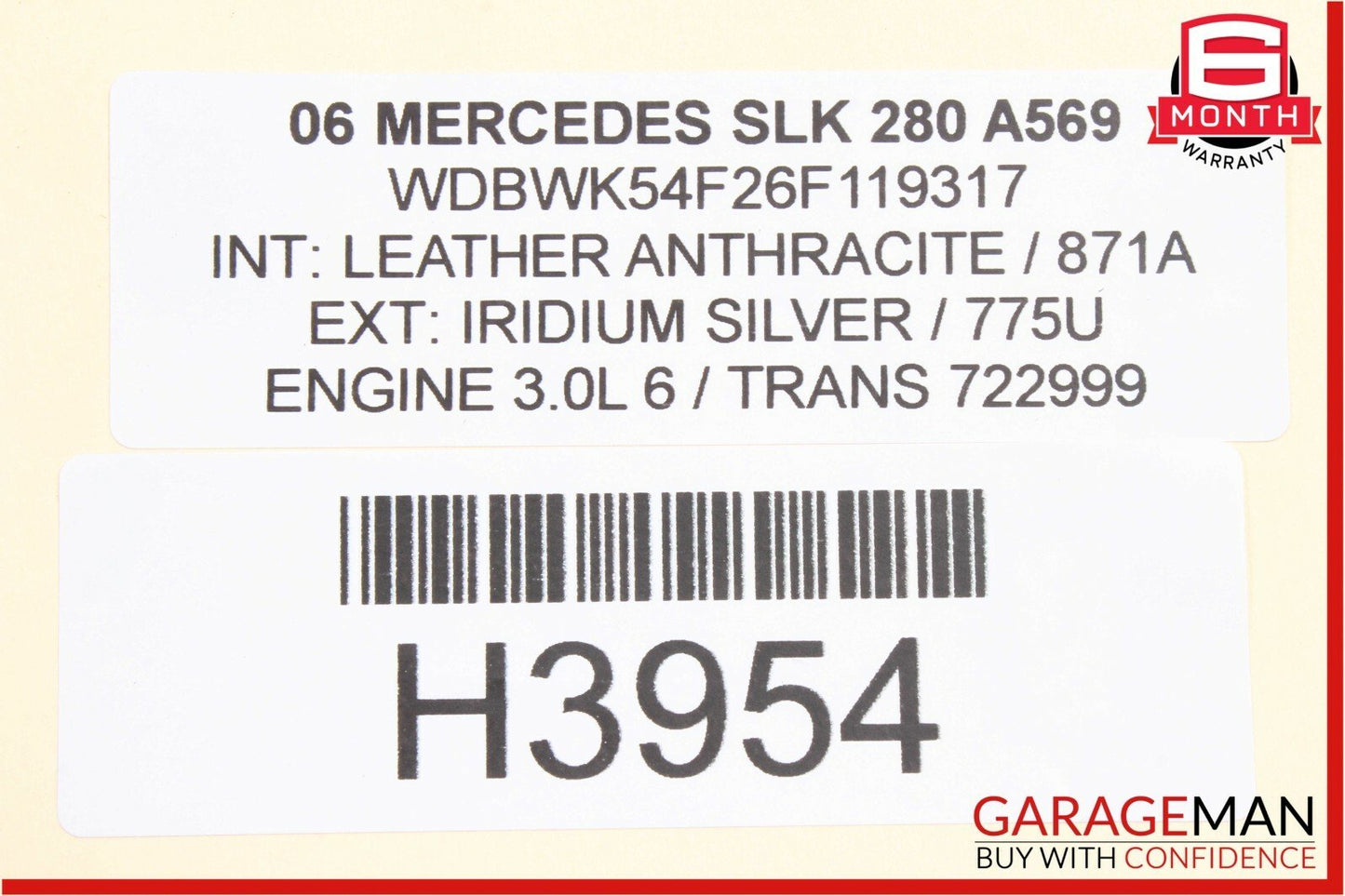 05-11 Mercedes R171 SLK280 Front Left & Right Door Step Sill Scuff Plate Set OEM