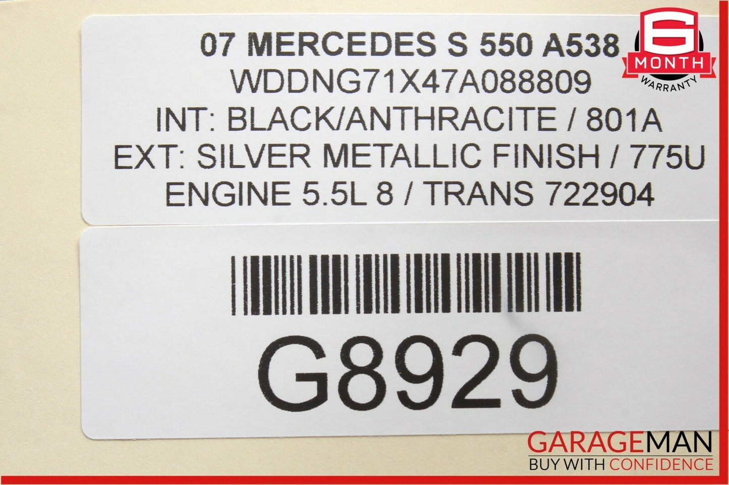 07-14 Mercedes W221 S550 CL550 Door Keyless Go Control Controller Module Unit