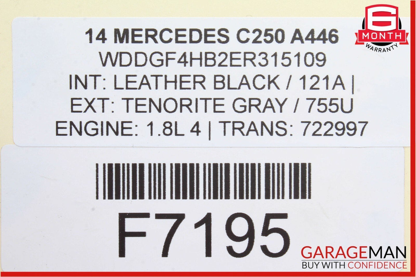 12-14 Mercedes W204 C250 1.8L Fuel Gas Pump Sending Unit Assembly OEM