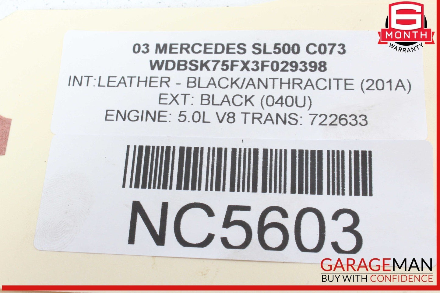 03-12 Mercedes R230 SL500 Rear Left Side Spindle Knuckle Hub w/ Rotor Disc OEM