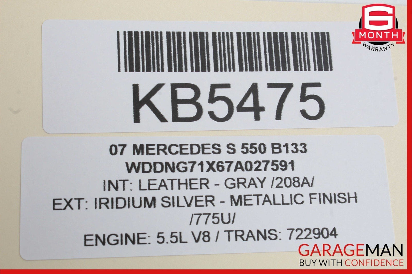 07-13 Mercedes W221 S550 Rear Left Driver Side Exterior Door Handle Silver OEM