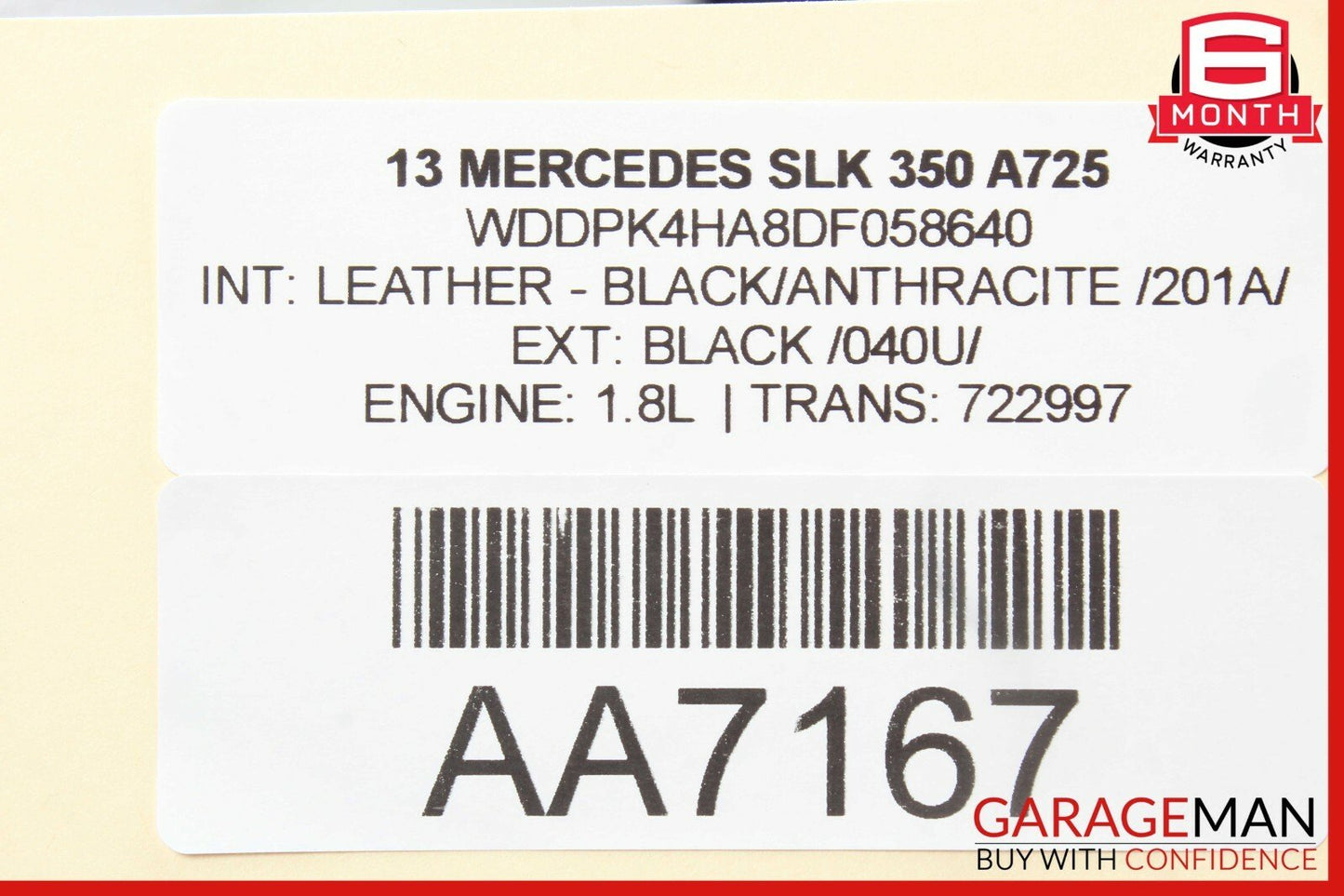 08-14 Mercedes R172 SLK350 Front Left Side Door Control Module 2129003914 OEM