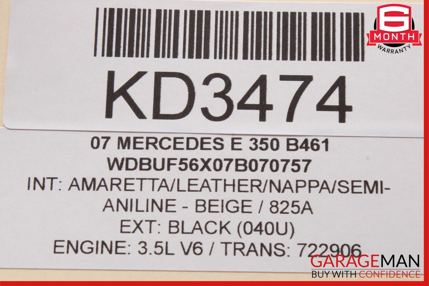 03-09 Mercedes W211 E320 E350 E500 Rear Right Side Exterior Door Handle OEM