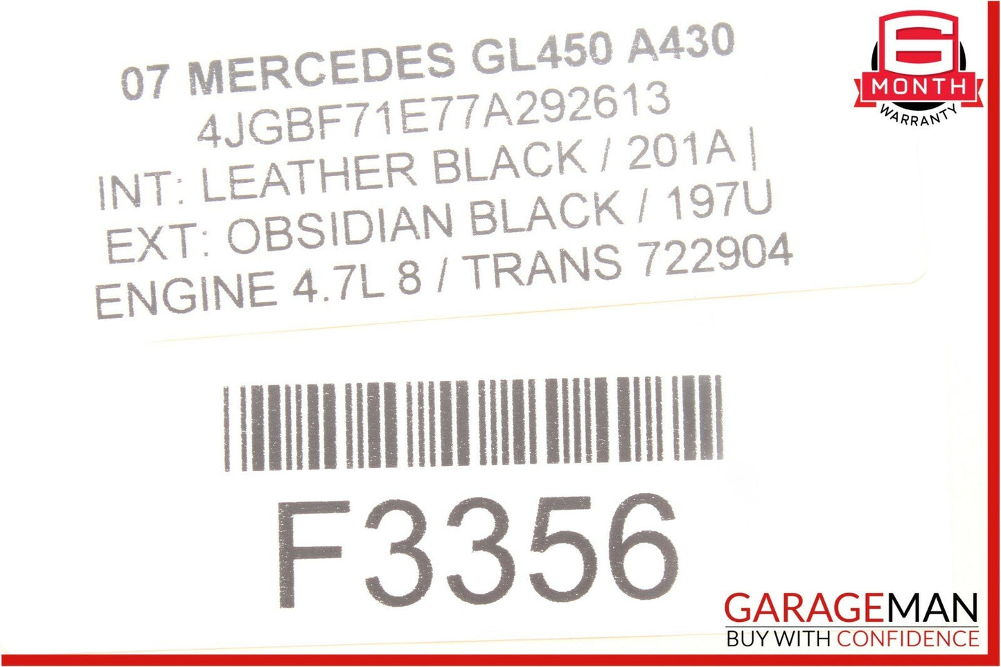 06-11 Mercedes X164 GL450 R500 ML450 Rear A/C Heater Climate Control Switch OEM