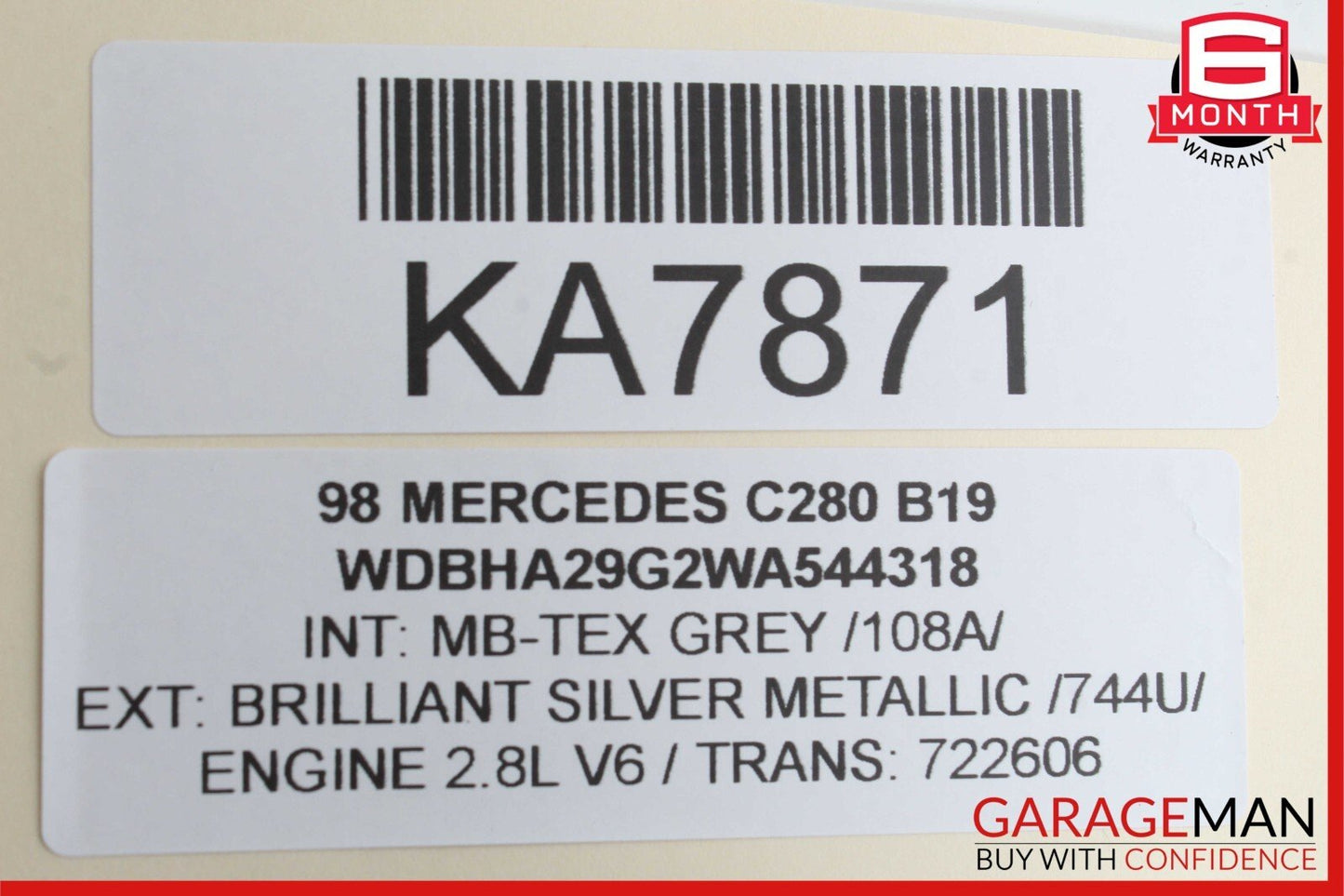 97-04 Mercedes R170 SLK230 Front Left Side Seat Frame Track Rail Motor Unit