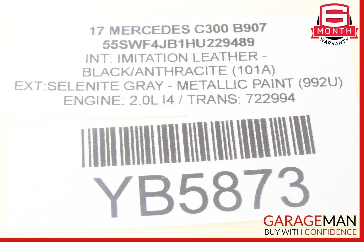 15-20 Mercedes W205 C300 C350e C43 AMG Rear Left Side Door Lock Latch Actuator