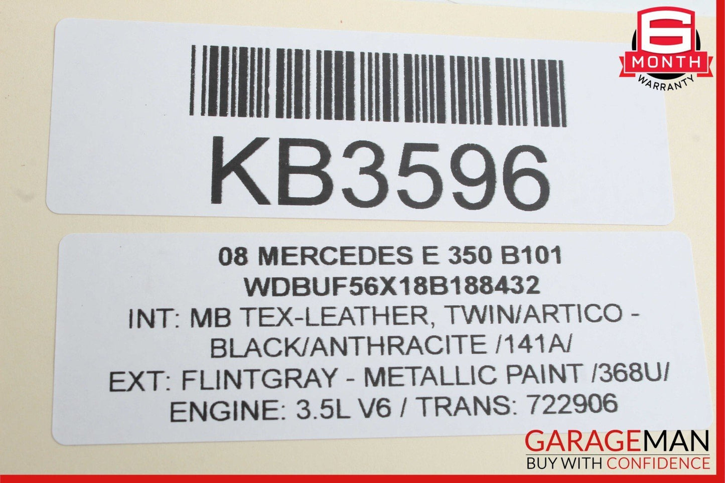 07-09 Mercedes W211 E350 E63 AMG Front Left Side Mirror Door Rear View Flintgray