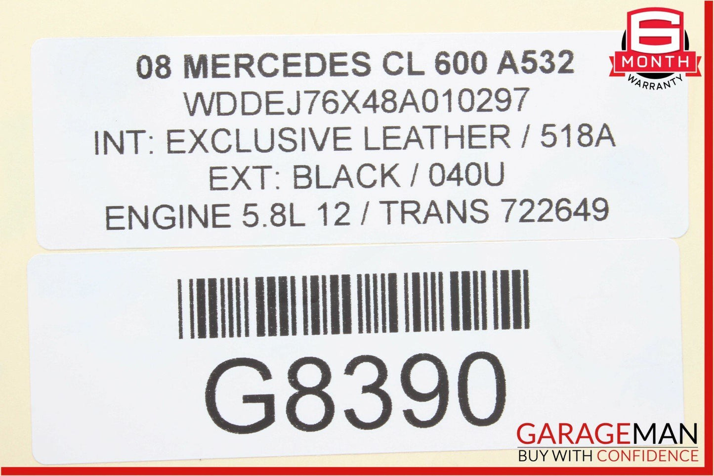 07-13 Mercedes W216 CL600 S550 Front Right Side Lower Suspension Control Arm