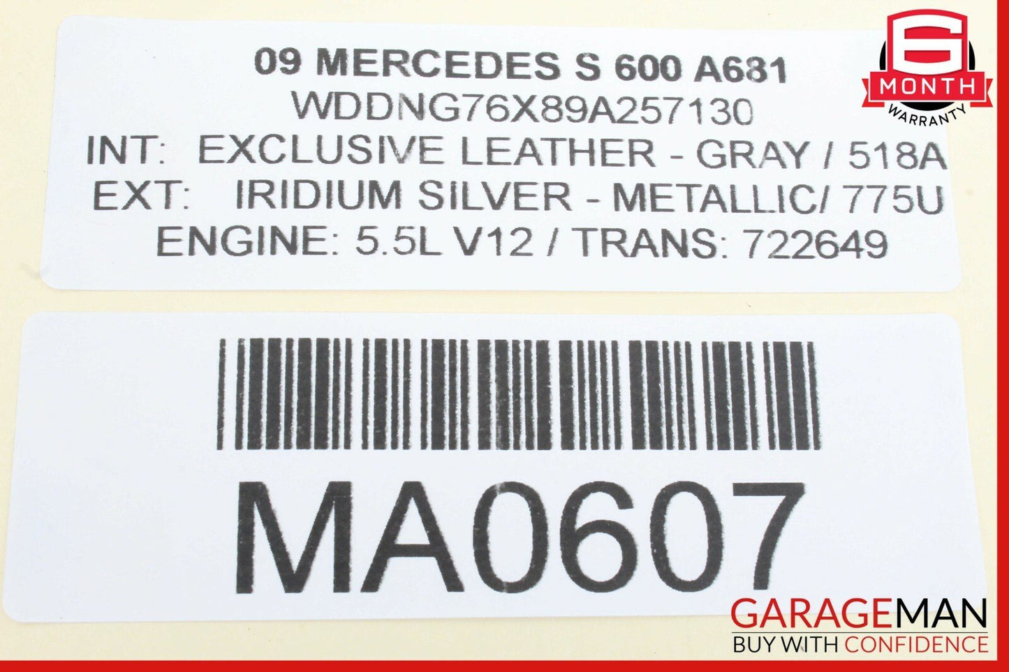07-13 Mercedes W221 S600 S63 AMG Trunk Locking Hydraulic Pull Down Pump Assembly
