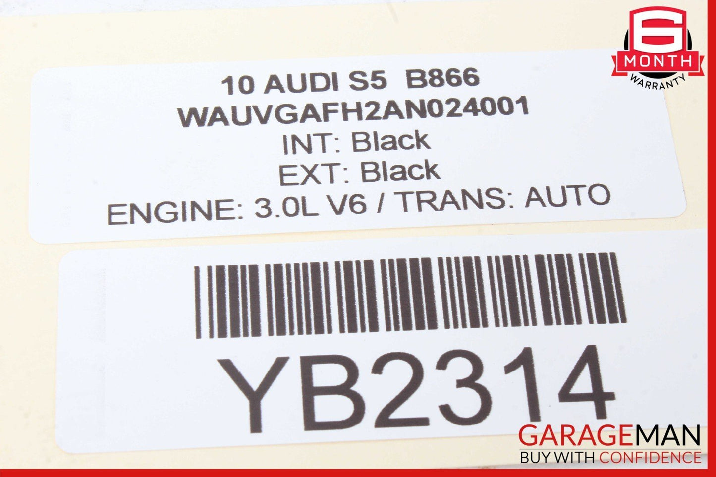 10-17 Audi S5 A5 Convertible Rear Left Quarter Window Regulator Motor Plate OEM