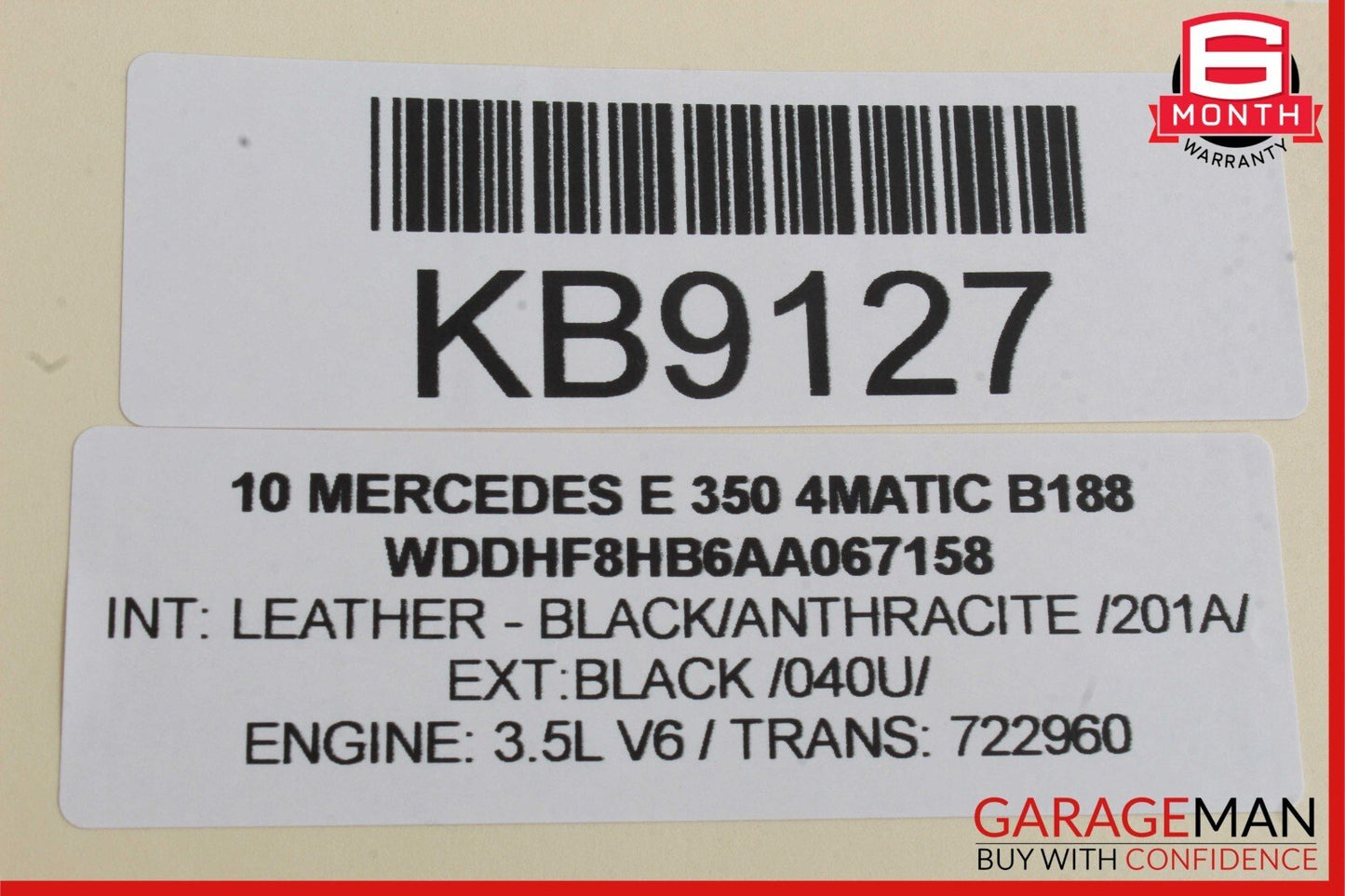 10-16 Mercedes W212 E350 4MATIC Front Right Side Door Window Regulator Motor OEM