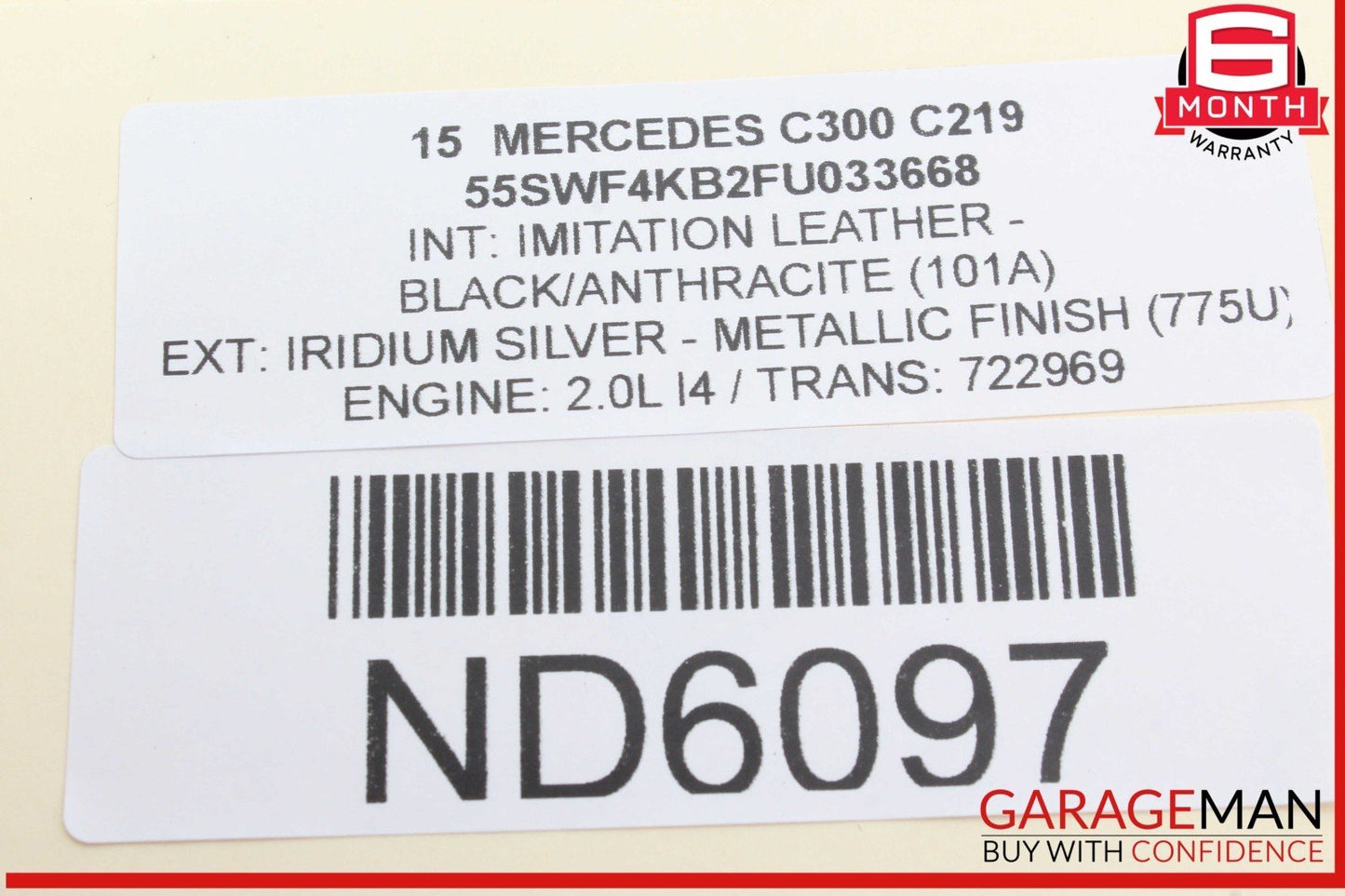 15-18 Mercedes-Benz C300 W205 Ignition Switch Module w/ Key 2059006713 OEM