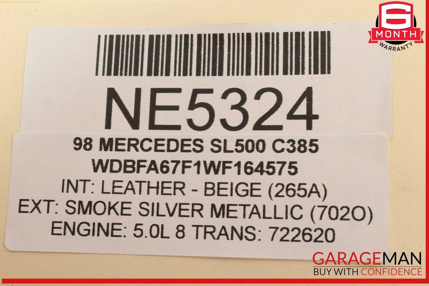 94-02 Mercedes R129 SL500 SL600 Front Left Driver Side Exterior Door Handle OEM