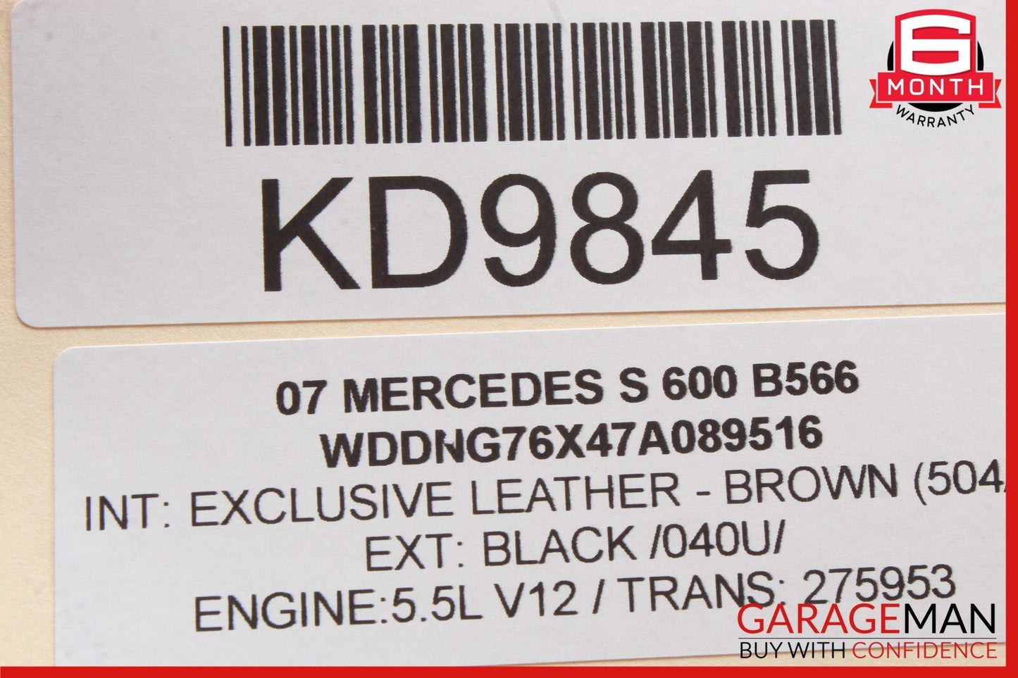 07-13 Mercedes W221 S350 S600 Dashboard Center Dash A/C Air Vent Trim Clock Assy