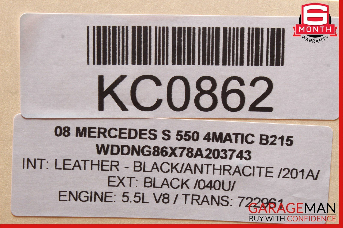 07-13 Mercedes W221 S550 S450 Center Console AC A/C Air Vent Trim Rear OEM
