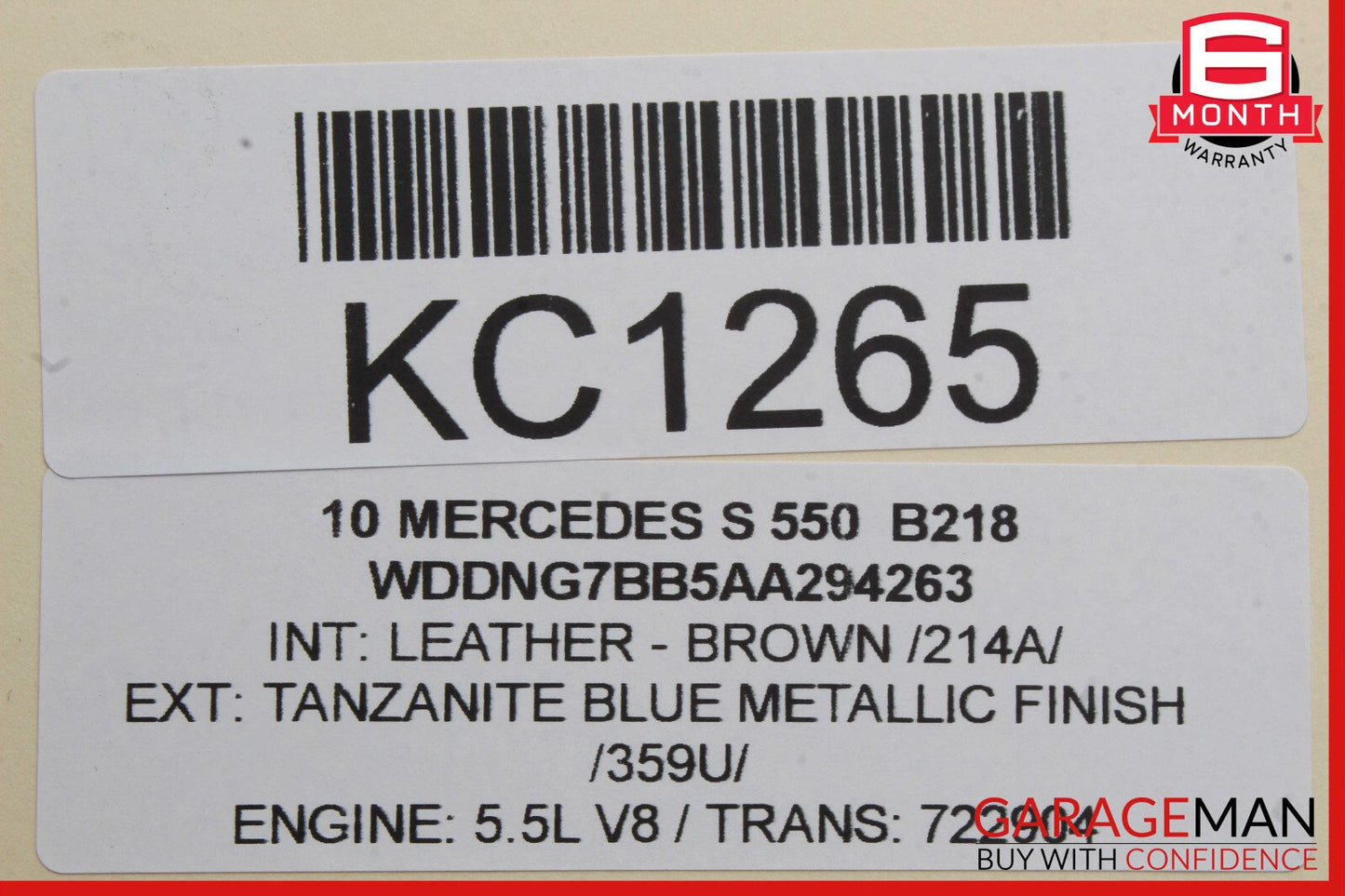 07-14 Mercedes W221 S550 S400 Front Right Door Lock Latch Actuator Keyless Go