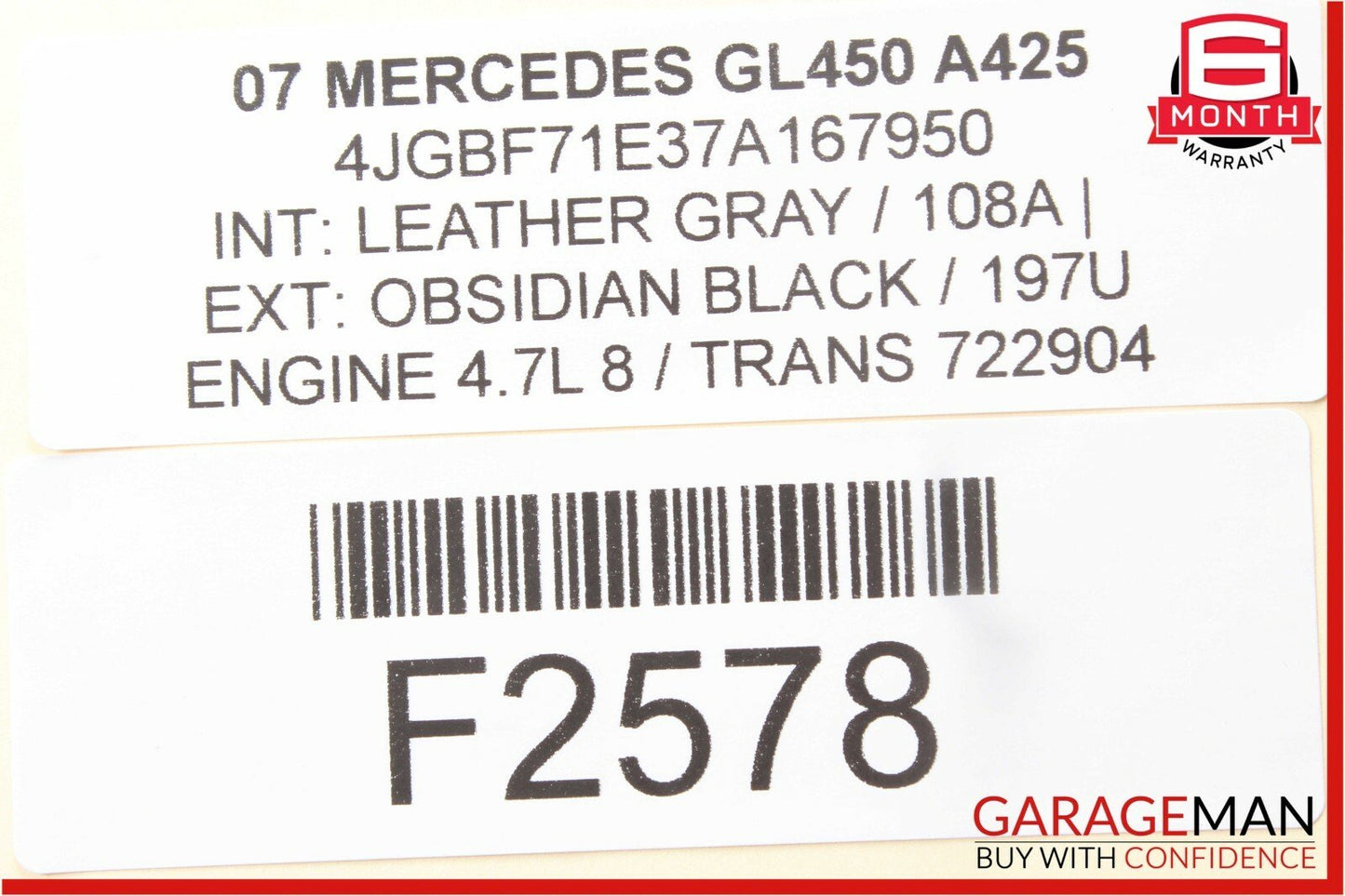 06-09 Mercedes X164 GL450 ML350 Tire Pressure Control Module 1645403762 OEM