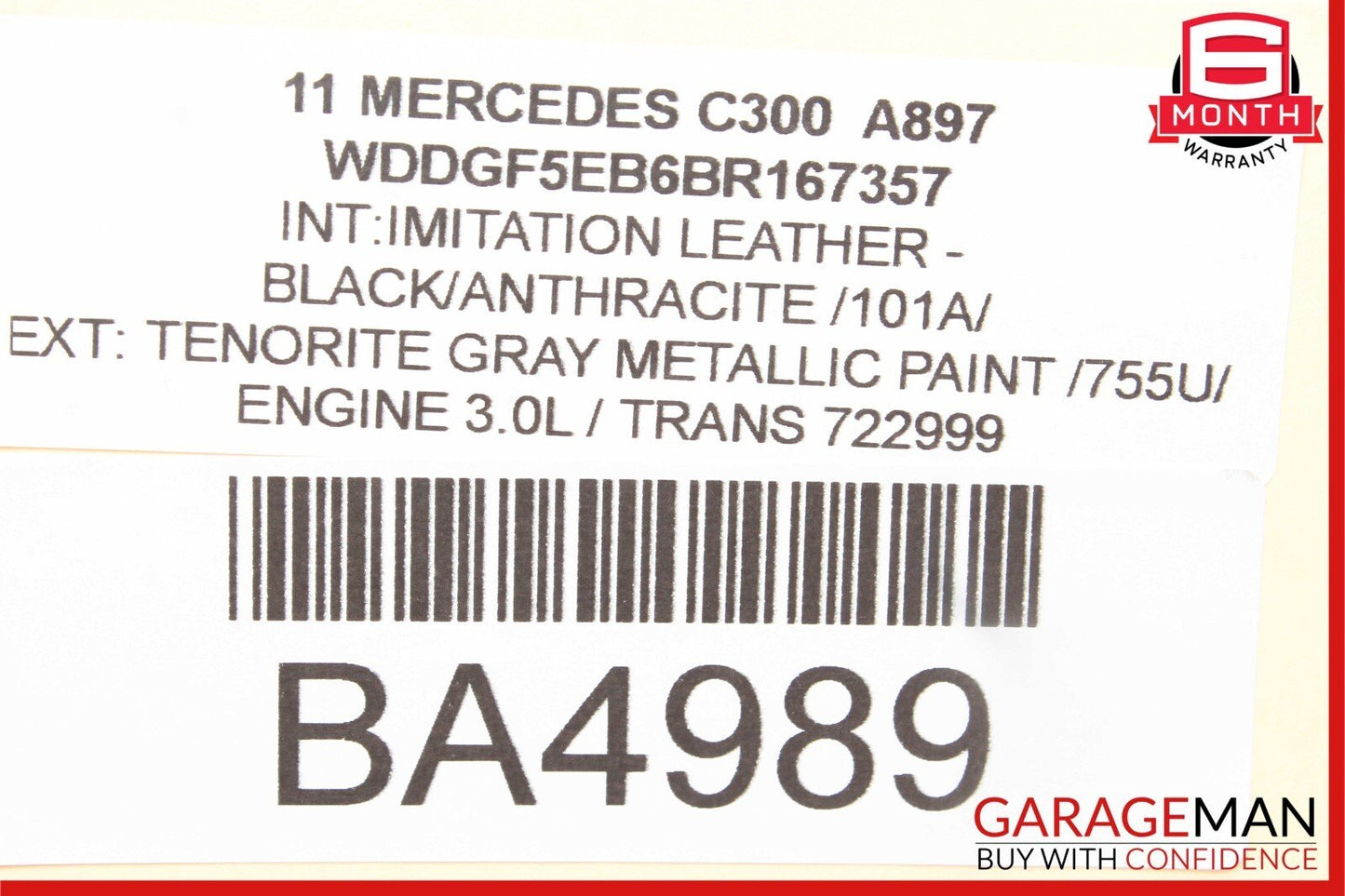 08-18 Mercedes CLS400 C300 Trunk Lid Latch Lock Actuator w/ Cylinder Lock Latch