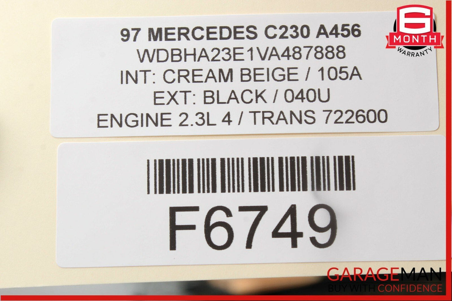 94-00 Mercedes W202 C220 C280 Rear Left Driver Side Exterior Door Handle OEM