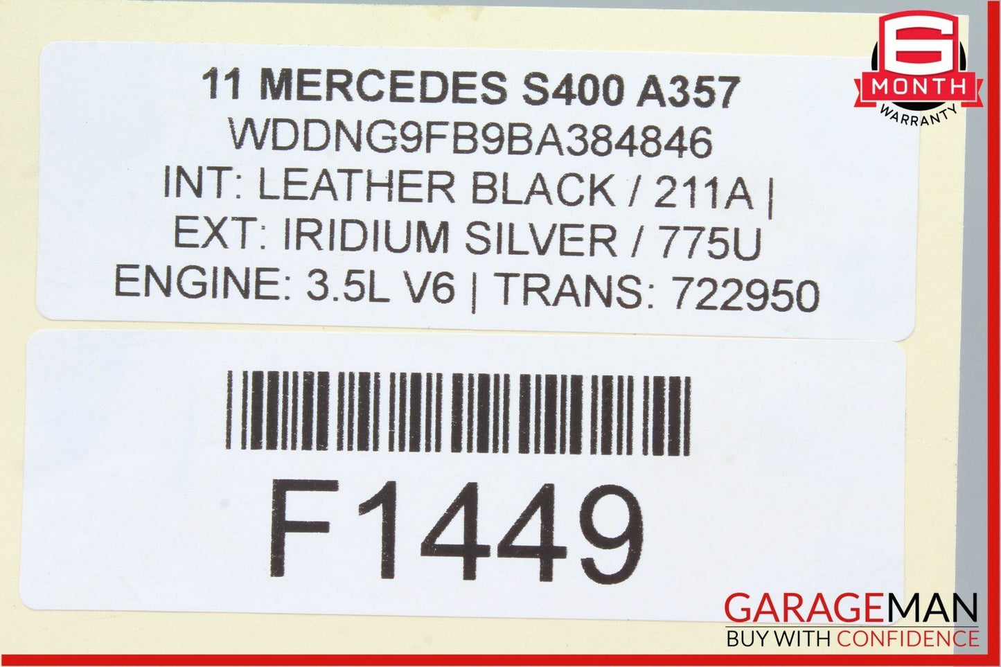 07-13 Mercedes W221 S400 S450 Trunk Lid Hydraulic Locking Pull Down Pump OEM