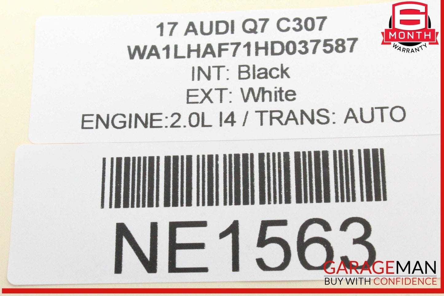 17-24 Audi Q7 Rear Overhead Interior Dome Light Lamp LED 4M0947111 OEM