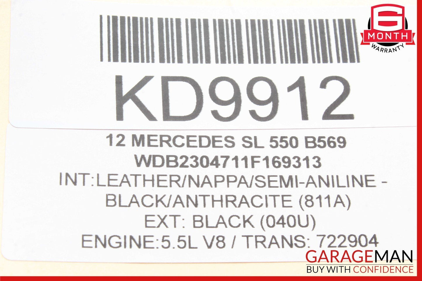 03-12 Mercedes R230 SL550 SL63 AMG Front Right Side Door Window Regulator Motor