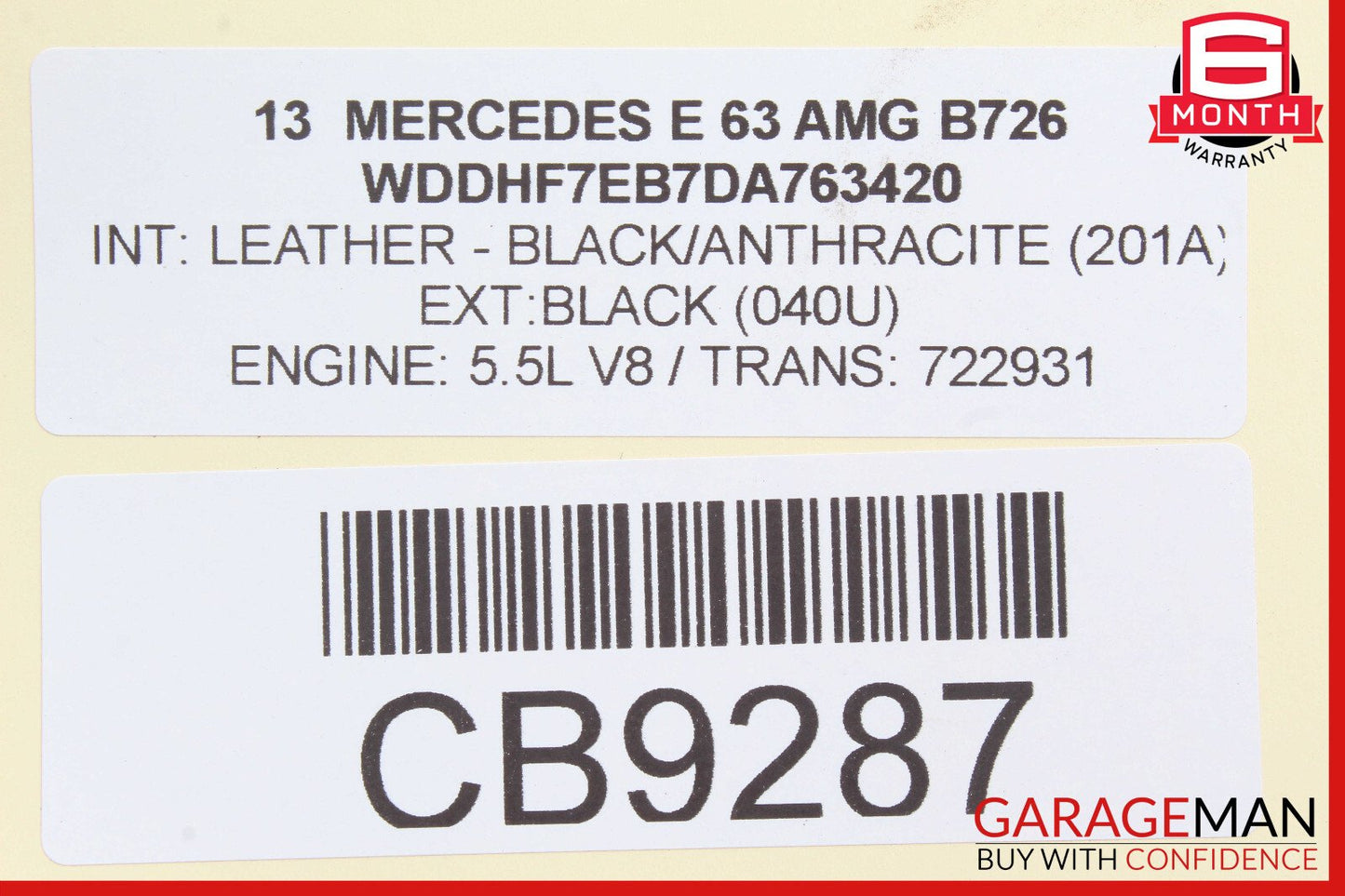10-13 Mercedes W212 E63 E550 Seat Pump Compressed Air Reservoir Tank OEM