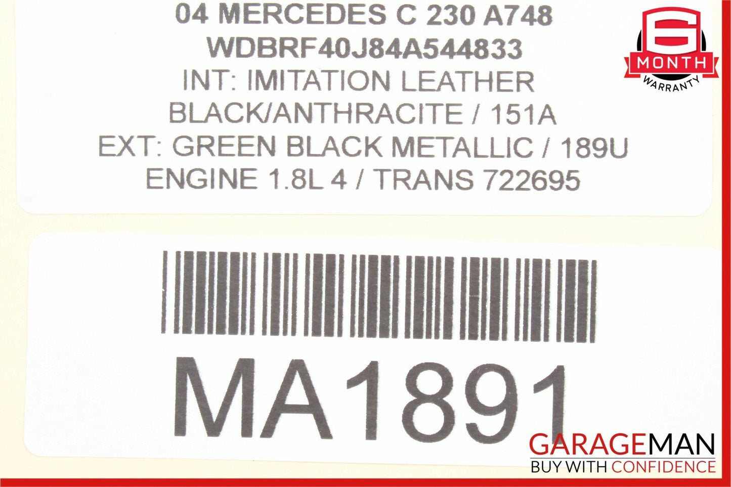 05-07 Mercedes W203 C230 C240 Front Right Side Headlight Light Lamp Halogen OEM