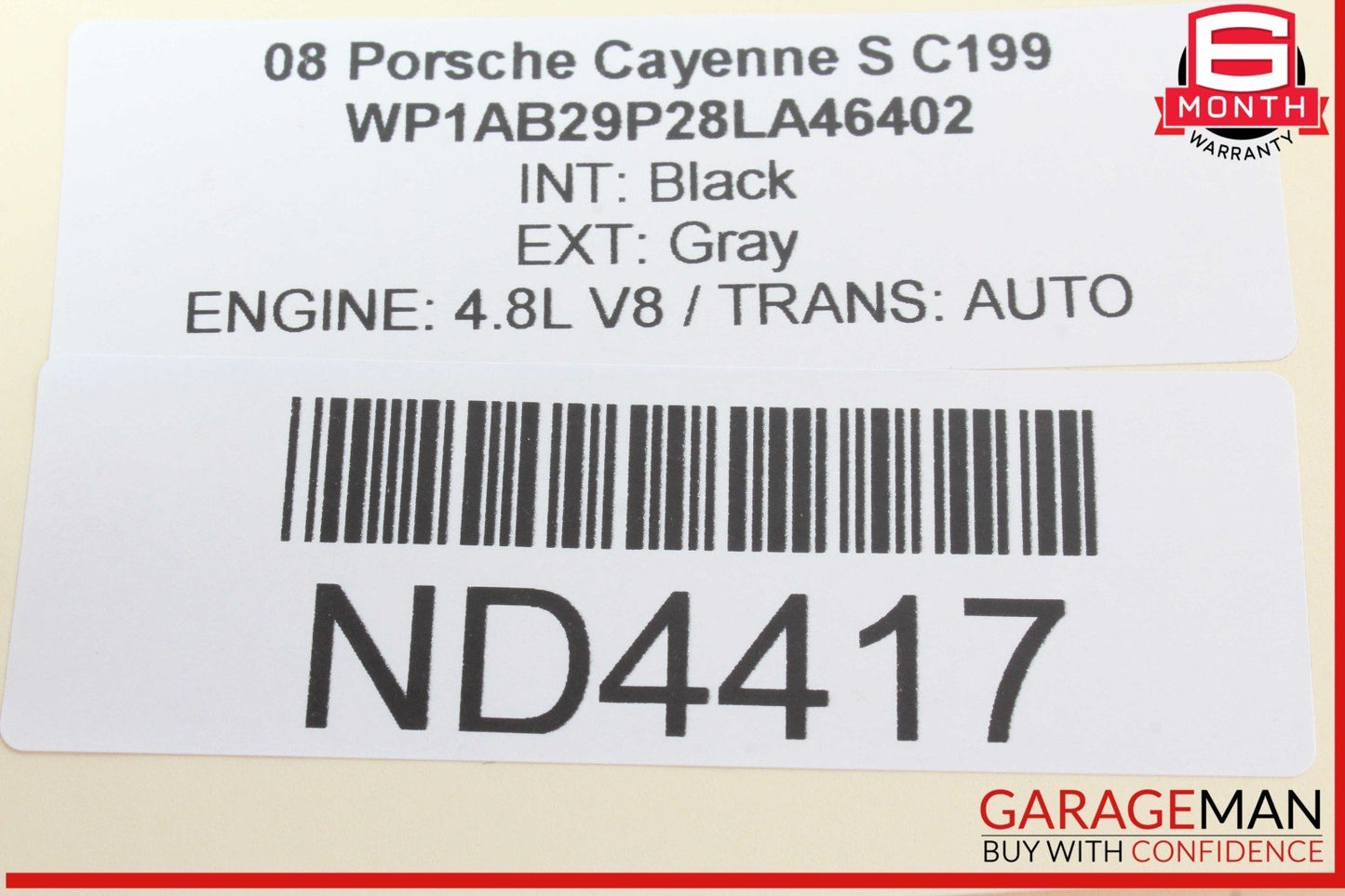 03-10 Porsche Cayenne S 955 957 Rear Trunk Hatch Windshield Wiper Motor OEM