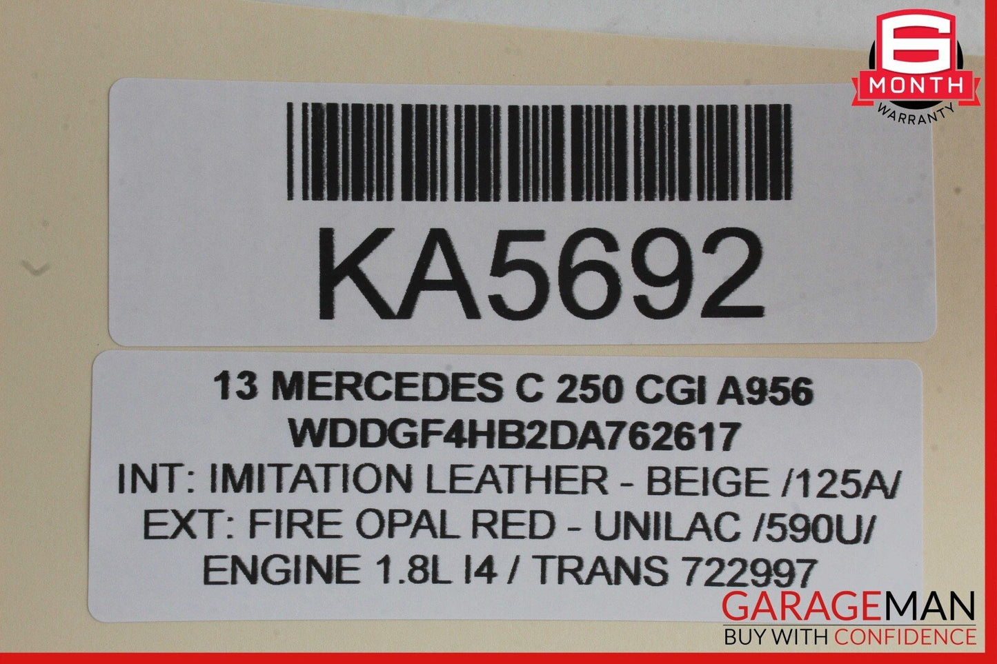 08-14 Mercedes W204 C250 Front Right Passenger Side Door Window Regulator Motor