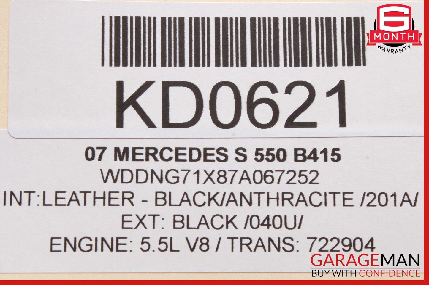 07-13 Mercedes W221 S550 S400 S600 Rear Left / Right Side Door Control Module