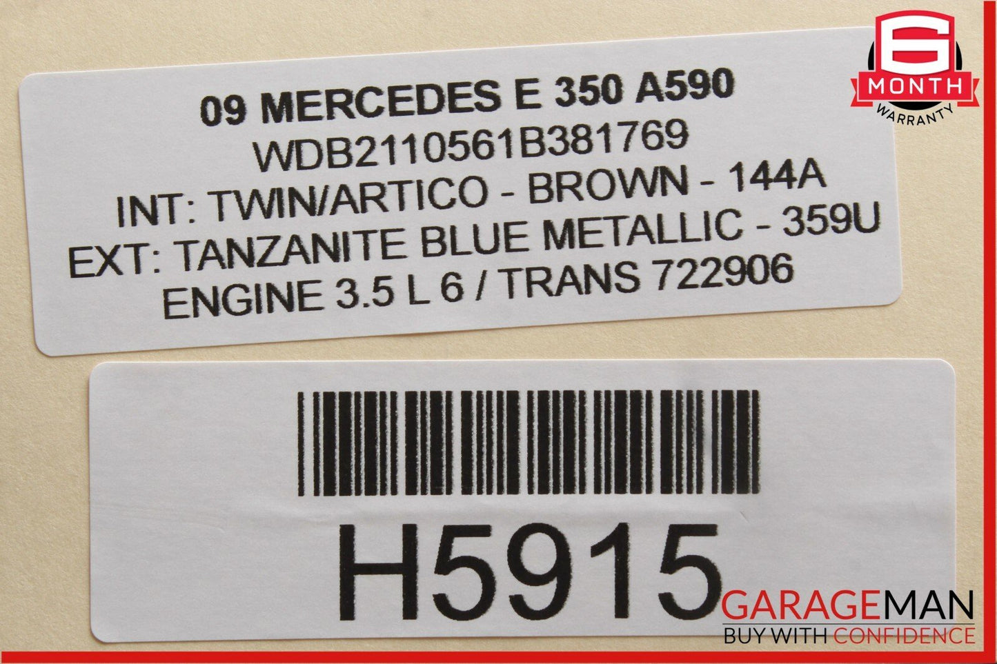 06-11 Mercedes E350 E550 CLS350 CLS550 Rear Right Side Door Controller Module