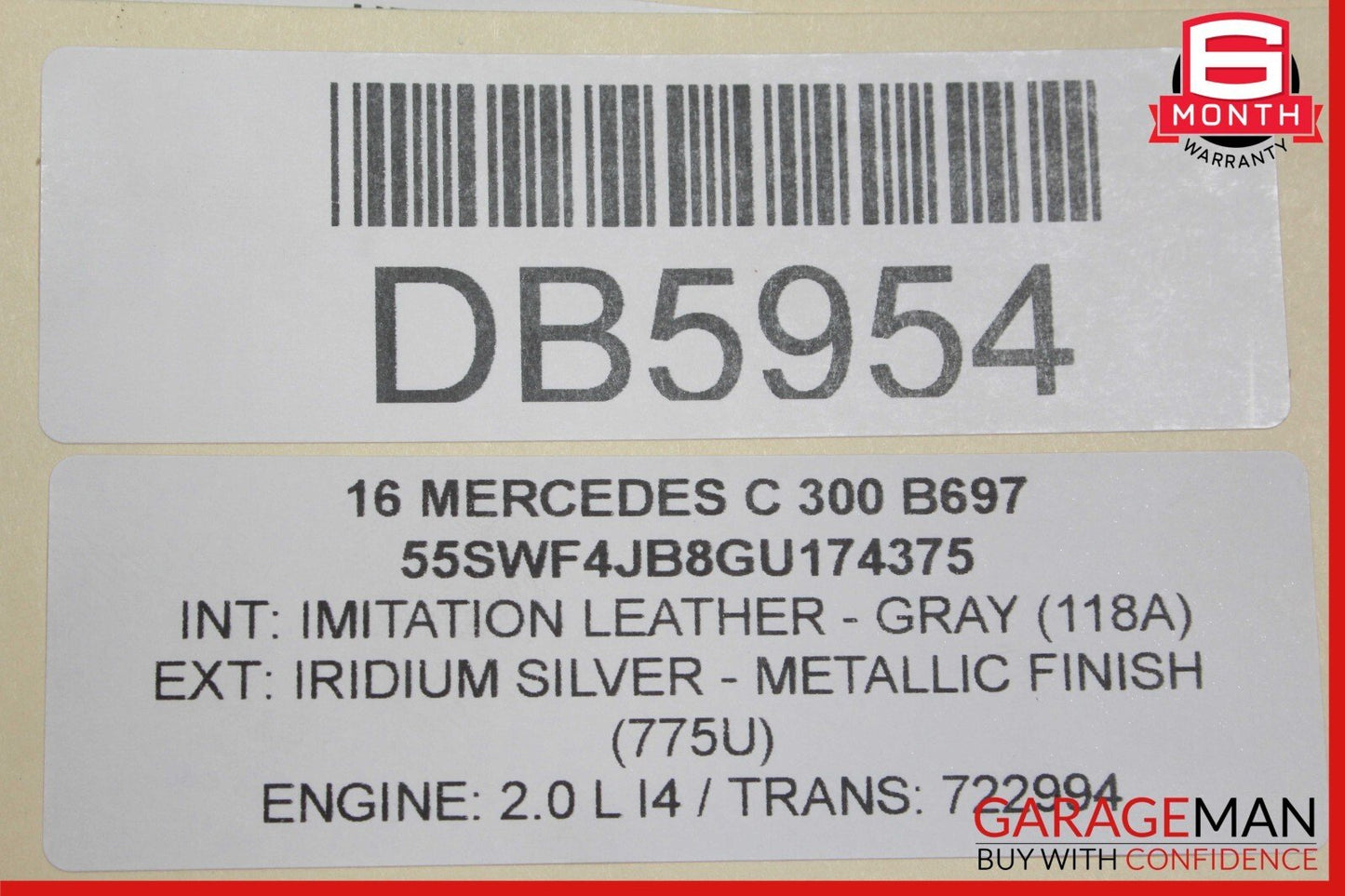 15-16 Mercedes W205 C300 C350e Front Right Side Interior Door Panel Trim Assy