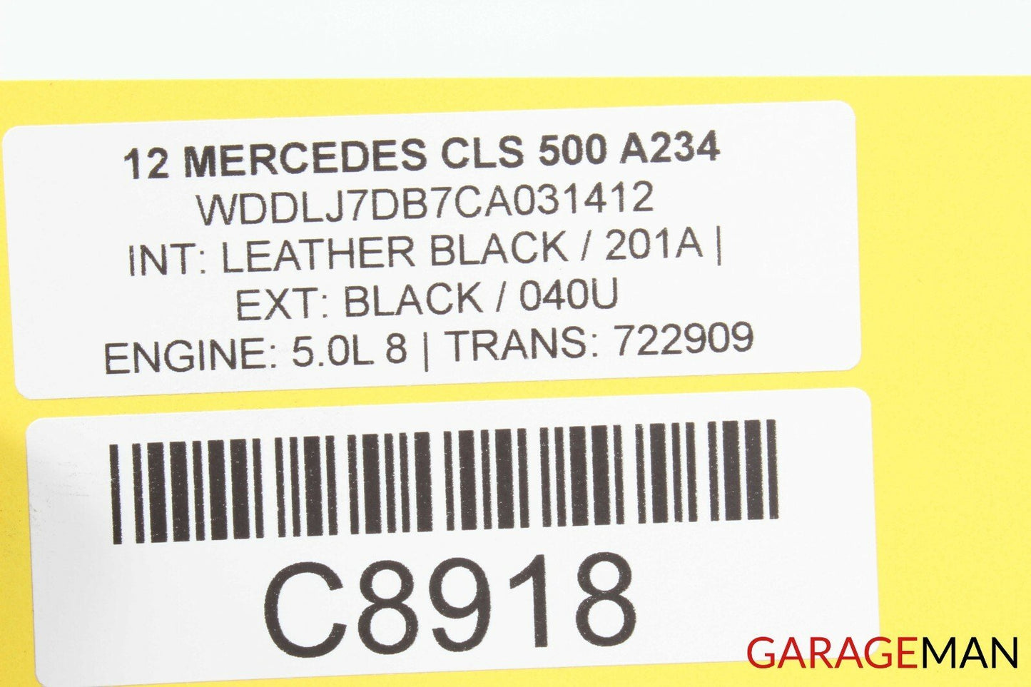 12-16 Mercedes W218 CLS500 Front Right Side Seat Belt Seatbelt Receiver Buckle