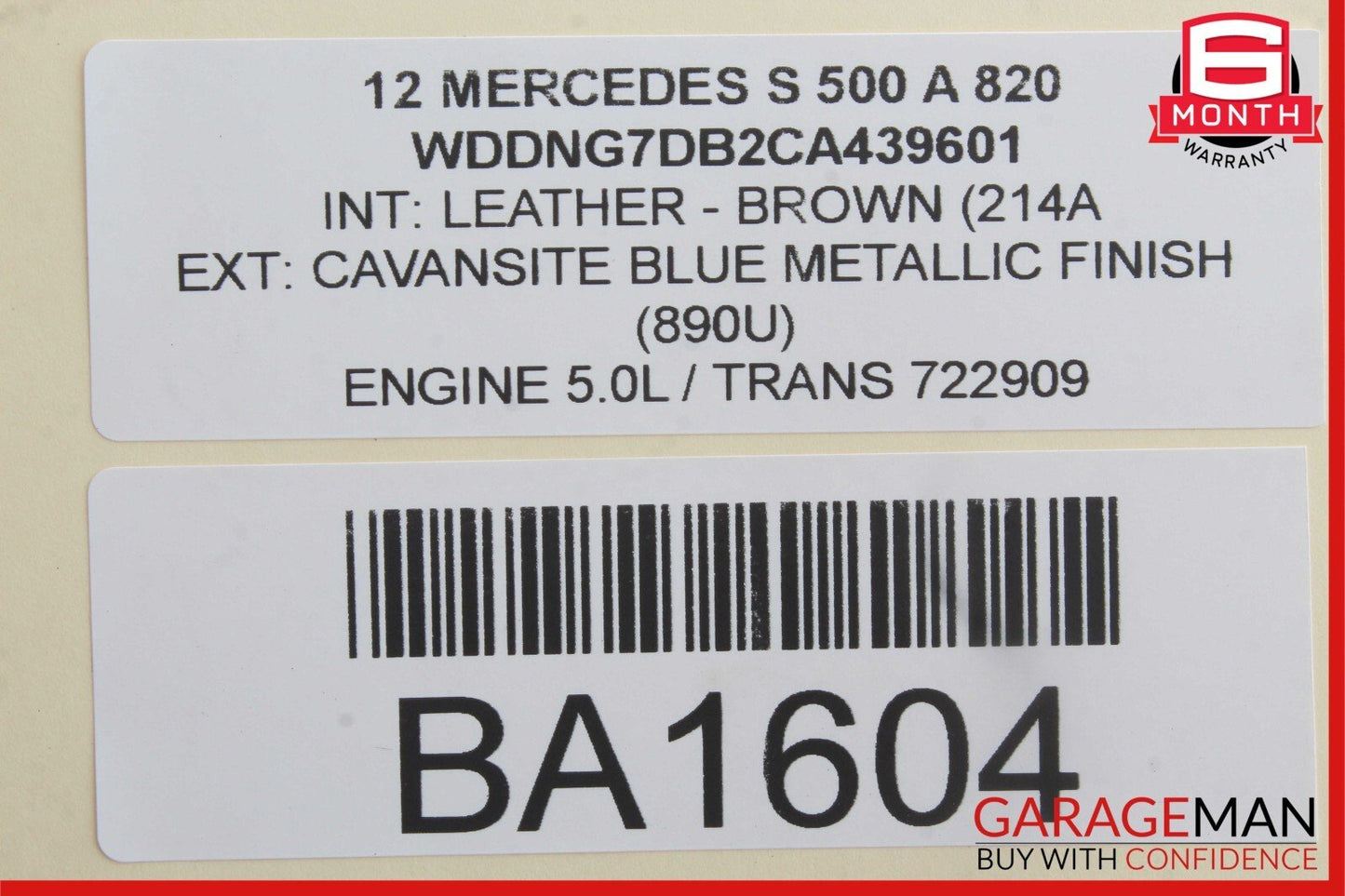 10-13 Mercedes W221 S500 S600 Rear Left or Right Door Loud Sound Speaker OEM