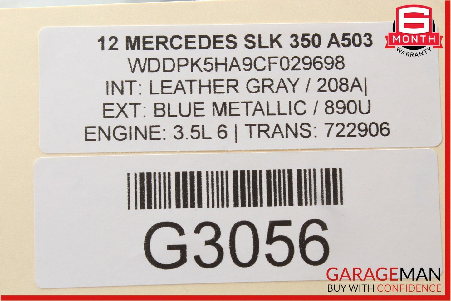 12-16 Mercedes R172 SLK350 Front Left Side Keyless Go Door Lock Latch Actuator